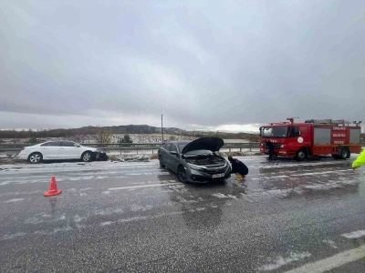 Çorum’da dolu yağışı kazaya neden oldu: 10 yaralı
