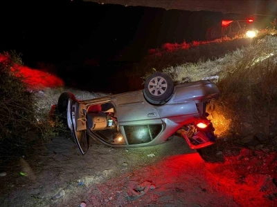 Çorum’da otomobil köprüden uçtu: 1’i ağır 2 yaralı
