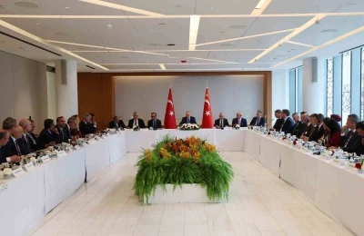 Cumhurbaşkanı Erdoğan, ABD İş Konseyi Başkanı Ulukaya ile görüştü
