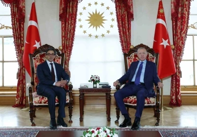 Cumhurbaşkanı Erdoğan, BAE Devlet Başkan Yardımcısı Al Nahyan&rsquo;ı kabul etti
