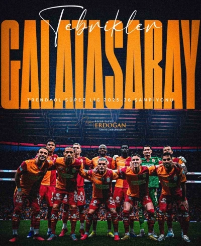 Cumhurbaşkanı Erdoğan&rsquo;dan Galatasaray&rsquo;a tebrik mesajı
