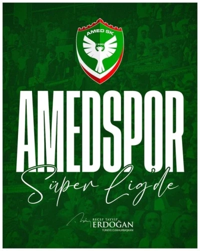 Cumhurbaşkanı Erdoğan&rsquo;dan S&uuml;per Lig&rsquo;e y&uuml;kselen Amed Sportif Faaliyetler&rsquo;e tebrik mesajı
