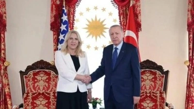 Cumhurbaşkanı Erdoğan, Jelka Sviyanovi&ccedil; ile g&ouml;r&uuml;şt&uuml;