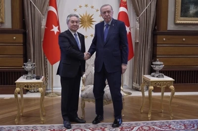 Cumhurbaşkanı Erdoğan, Kırgızistan Dışişleri Bakanı Kulubayev&rsquo;i kabul etti
