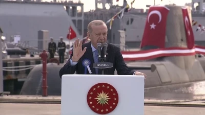 Cumhurbaşkanı Erdoğan: "D&uuml;nyada kendi savaş gemisini geliştirip denize indiren 10 &uuml;lkeden biri T&uuml;rkiye&rsquo;dir"
