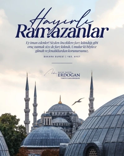 Cumhurbaşkanı Erdoğan: "Ramazan-ı Şerif&rsquo;in milletimiz, İslam alemi ve t&uuml;m insanlık i&ccedil;in hayırlar getirmesini diliyorum"

