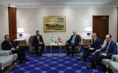 Cumhurbaşkanı Erdoğan, Suriye Cumhurbaşkanı Şara ile görüştü
