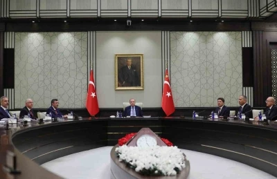 Cumhurbaşkanı Recep Tayyip Erdoğan başkanlığındaki Milli Güvenlik Kurulu (MGK), Cumhurbaşkanlığı Külliyesi’nde  toplandı.
