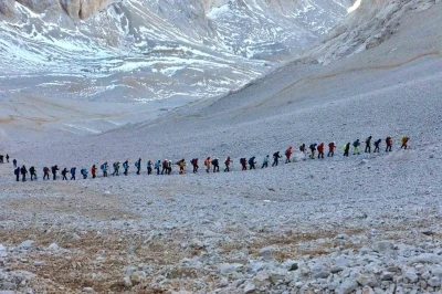 Cumhuriyet coşkusu Aladağlar’ın zirvesinde yaşandı
