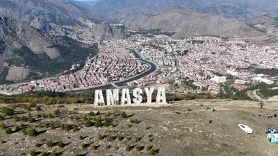 Dağın zirvesine yazıldı: Hollywood değil ‘Amasya’
