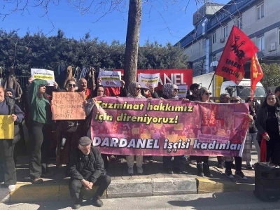 Dardanel&rsquo;in kadın iş&ccedil;ileri eylemde: Taksite b&ouml;l&uuml;nen tazminatlar aylardır &ouml;denmedi
