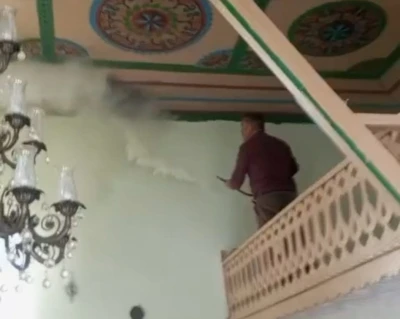 Darende&rsquo;de camide korkutan yangın
