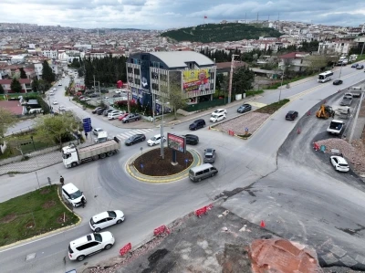 Darıca trafiğini rahatlatacak adım: Tuzla-Battalgazi kesişiminde kavşak &ccedil;alışması başladı
