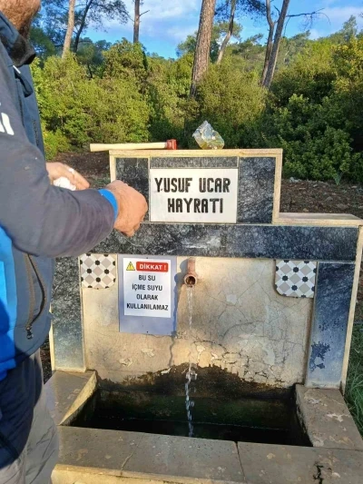 Dat&ccedil;a&rsquo;daki beş &ccedil;eşmeye "Su i&ccedil;ilemez" uyarısı

