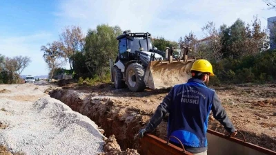 Dat&ccedil;a İskele Mahallesi &Ccedil;omarlık&rsquo;ta kanalizasyon sorunu sona eriyor
