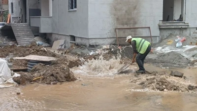 Delinen doğal gaz borusu ekipleri alarma geçirdi
