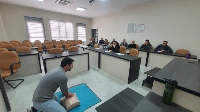 Demirci’de belediye personeline ilk yardım uygulama eğitimi verildi
