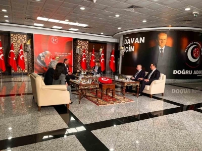 Demokratik Sol Parti&rsquo;den MHP&rsquo;ye bayram ziyareti
