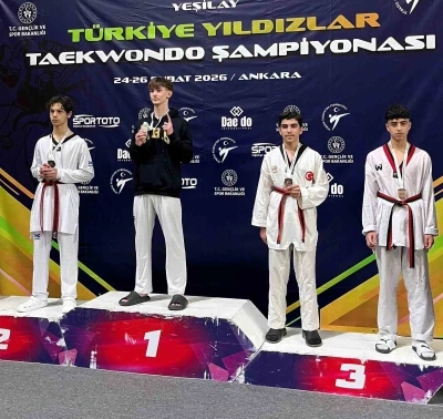 Deniz &Ccedil;ınar Doğan taekwondoda T&uuml;rkiye 3&rsquo;&uuml;nc&uuml;s&uuml;
