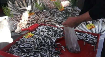 Denizi olmayan Çankırı’da 100 liraya satılan hamsi yüzleri güldürdü
