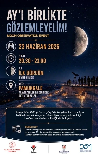 Denizli Bilim Merkezinden g&ouml;ky&uuml;z&uuml; tutkunlarına &ouml;zel etkinlik
