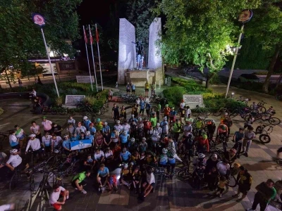 Denizli&rsquo;de 400 bisikletli birlikte pedal &ccedil;evirdi
