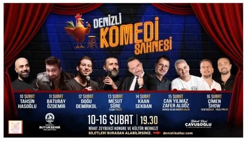 Denizli&rsquo;de kahkaha fırtınası başlıyor
