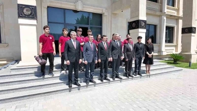 Denizli heyetine Azerbaycan&rsquo;da sıcak karşılama
