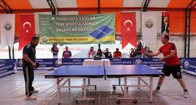 Denizli OSB’de 6. Geleneksel Masa Tenisi Turnuvası başladı
