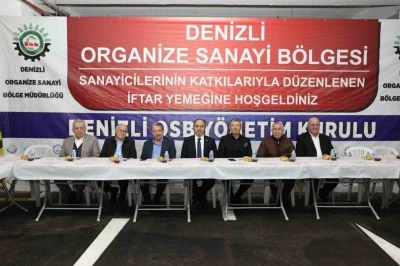 Denizli OSB Y&ouml;netim Kurulu Başkanı Baltalı ve iş insanları iftarda &ouml;ğrencilerle buluştu
