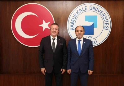 Denizli OSB Y&ouml;netimi, Rekt&ouml;r Mahmud G&uuml;ng&ouml;r&rsquo;e ziyaret etti
