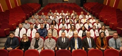Denizli OSB y&ouml;netiminden DOSTEK Kolejine &lsquo;g&uuml;venli eğitim&rsquo; ziyareti
