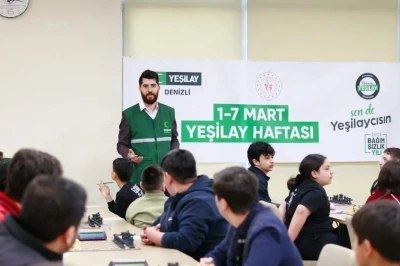 Denizli Yeşilay Haftası&rsquo;nda yeşile b&uuml;r&uuml;nd&uuml;
