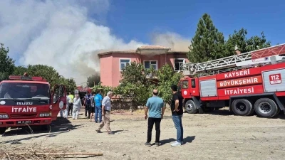 Depoda çıkan yangın söndürüldü
