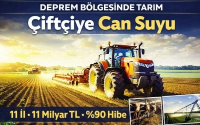 Deprem B&ouml;lgesindeki &Ccedil;ift&ccedil;iye Can Suyu