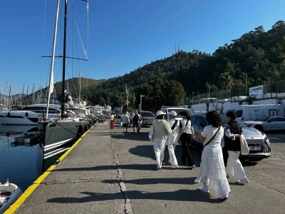 Dev yolcu gemisi Marmaris Limanı&rsquo;na demirledi
