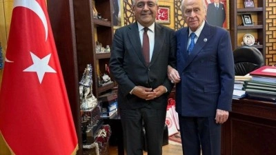 Devlet Bah&ccedil;eli, CHP'li Sezgin Tanrıkulu'nu ağırladı!