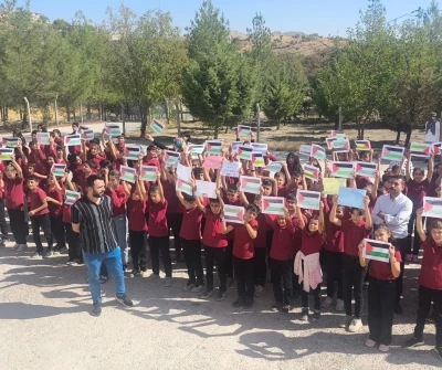 Dicle’de öğrencilerden Gazze’ye destek çalışması
