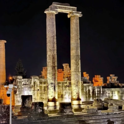 Didim Apollon Tapınağı, gece de ziyaret edilebilecek
