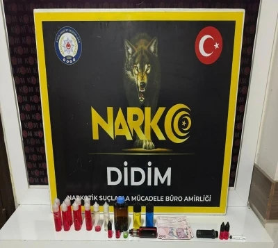 Didim&rsquo;de 1 kilo sıvı uyuşturucu ele ge&ccedil;irildi
