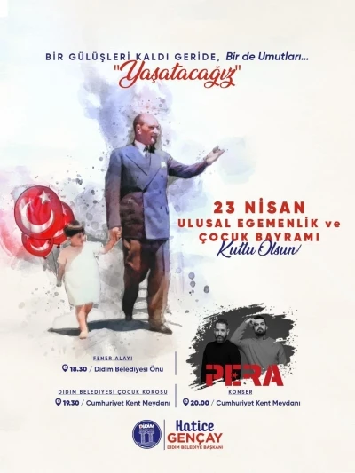 Didim&rsquo;de 23 Nisan coşkusu akşam etkinlikleriyle ta&ccedil;lanacak
