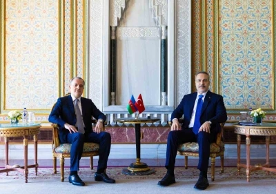 Dışişleri Bakanı Fidan, Azerbaycanlı mevkidaşıyla g&ouml;r&uuml;şt&uuml;
