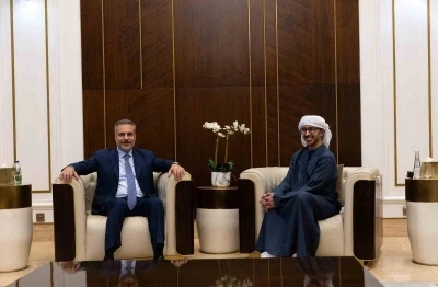 Dışişleri Bakanı Fidan, BAE&rsquo;li mevkidaşı Al Nahyan ile g&ouml;r&uuml;şt&uuml;
