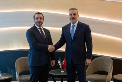 Dışişleri Bakanı Fidan, Suriyeli mevkidaşı Şeybani ile g&ouml;r&uuml;şt&uuml;
