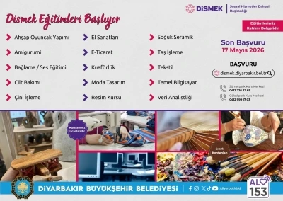 DİSMEK&rsquo;ten 15 yeni kurs
