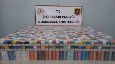 Diyarbakır&rsquo;da 40 bin paket ka&ccedil;ak sigara ele ge&ccedil;irildi
