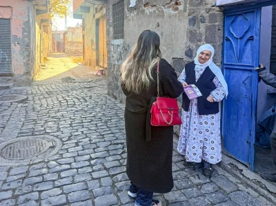 Diyarbakır&rsquo;da kadınlar y&ouml;nelik saha &ccedil;alışması
