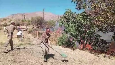 Diyarbakır’da korkutan yangın
