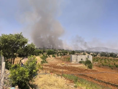 Diyarbakır&rsquo;da &ouml;rt&uuml; yangını
