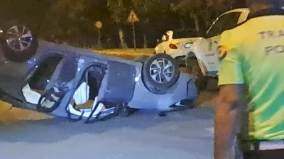 Diyarbakır’da otomobil takla attı: 3 yaralı
